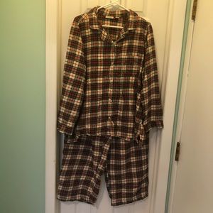 Llbean 1x pajamas flannel
